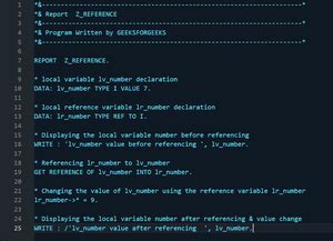 Sap Abap Understanding Variables Geeksforgeeks