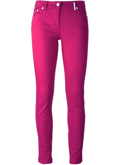 Kenzo Skinny Jeans In Pink Pink And Purple Lyst