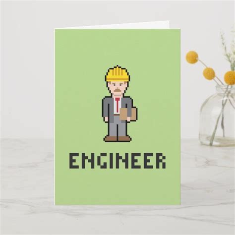 A Card With The Words Engineer On It