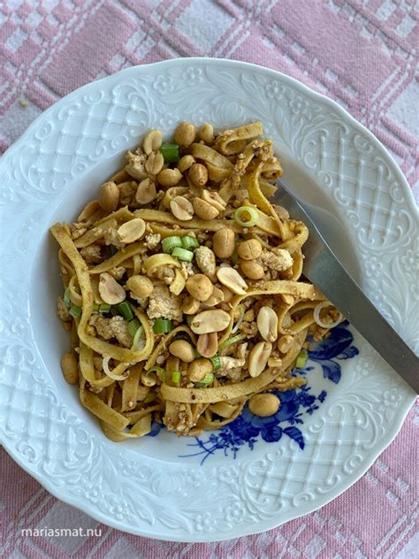 Pasta Med Krispig Tofu Och Jordn Tter Marias Matblogg