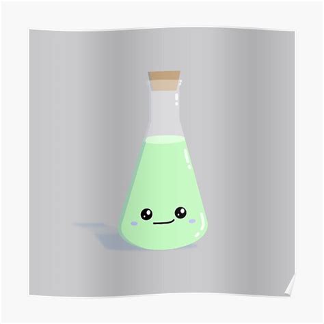 Earl The Erlenmeyer Flask Poster For Sale By DodgeTheHammer Redbubble