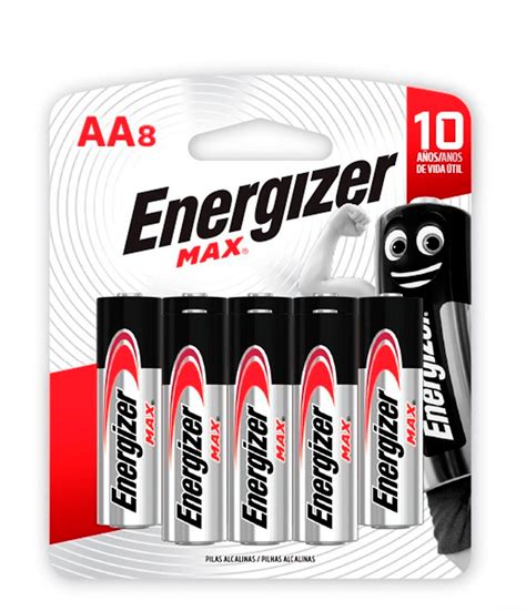 PILAS ALCALINAS ENERGIZER MAX AA E91 BLISTER X8 | Intermaco Mayorista