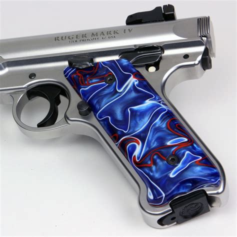 Ruger Mark Iv Patriot Kirinite Grips Medallions None Surface Smooth