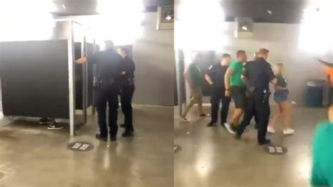 Watch Eagles Fans Caught Having S X In The Bathroom Escorted Out Of