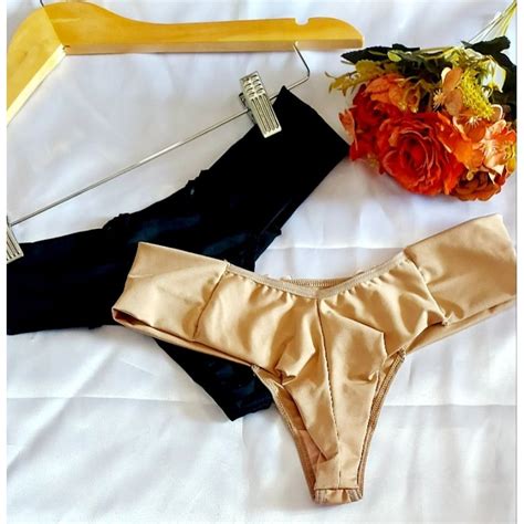 Lingerie Kit Tanga Calcinha Fio Duplo Modelo Borboleta Lisa Paola Shopee Brasil