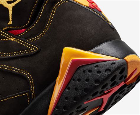 Jordan Air Jordan 7 Retro Blackcitrusvarsity Red Vegnonveg