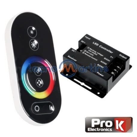 Controlador P Fita Leds Rgb V C Comando Touch Prok Tecnomartins Pt