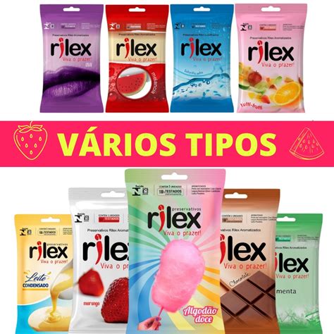 Preservativo Camisinha Aromatizado Sabores Rilex Espermicida