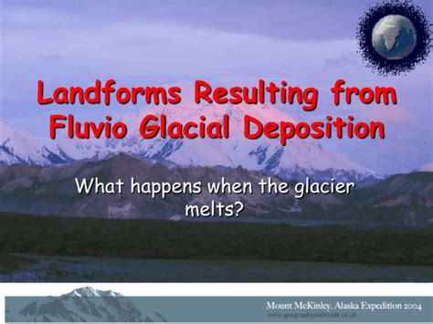 Glacial Deposition Springburn Academy
