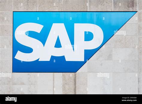Sap Logo On Corporate Building Facade Global German Multinational