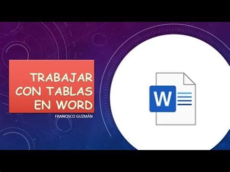 Trabajar Con Tablas En Word Words Development Tablas