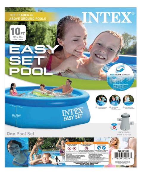 Free Shipping Intex 120 X 30 Easy Set Swimming Pool And 330 Gph Filter Pump 28121eh