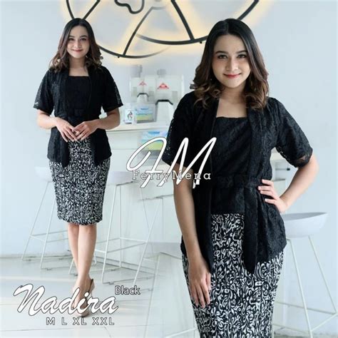 Jual SETELAN KEBAYA KUTUBARU LENGAN PENDEK SET KEBAYA NADIRA KEBAYA