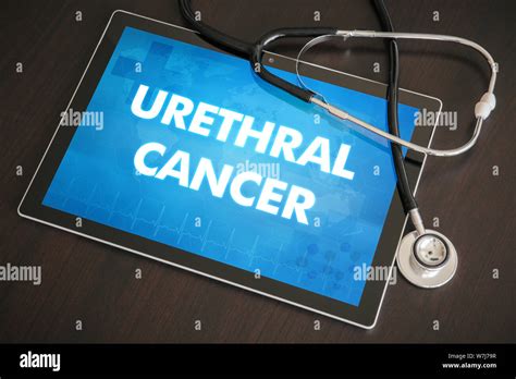 Urethral Cancer Cancer Type Diagnosis Medical Concept On Tablet