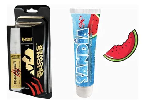 Lubrigel Spray Anestesia Anal Lions Power Frio Sandia Sxo Meses sin interés
