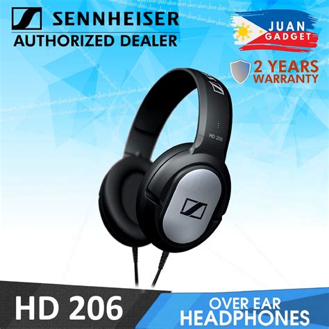 Sennheiser Hd 206 Over Ear Headband Hifi Headphone Stereo Headset Jg