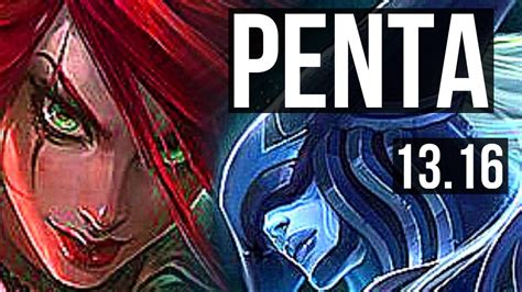 KATARINA Vs LISSANDRA MID Penta 75 Winrate 9 Solo Kills