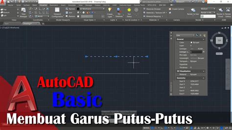 Cara Mudah Membuat Garis Putus Putus Di AutoCAD YouTube