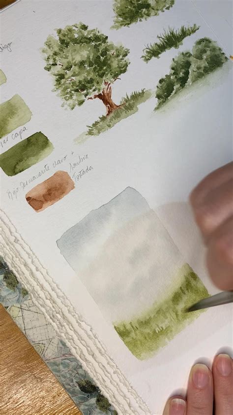 Mallery Marsh On Instagram A Simple Way To Draw And Watercolor Bushes