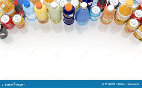 Group Of Various Refreshments Stock Illustration Illustration Of Soft