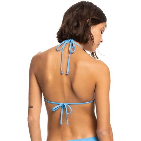 Roxy Sd Beach Classics Mod Tiki Tri Bikini Top Blue Dressinn