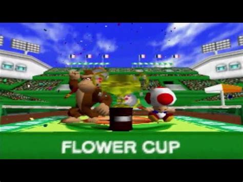 Mario Tennis N64 Donkey Kong Doubles Flower Cup ALL THE MARIOS 732 2