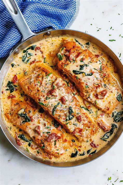 Creamy Tuscan Salmon Recipe Best Salmon Recipe — Eatwell101