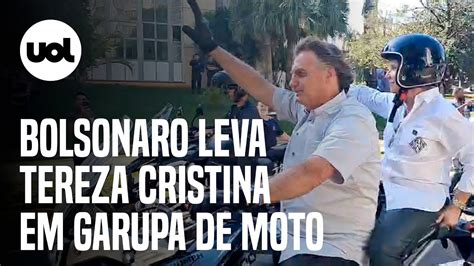 Bolsonaro Faz Motociata Em Campo Grande E Leva Tereza Cristina Na