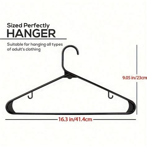Clothes Hangers Plastic 50 Pack Black Plastic Hangers Makes The