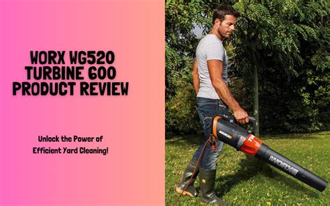 Quick Review Of The Worx Wg520 Turbine 600 Leaf Blower Smart Vac Guide