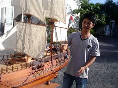 Hms Bounty Wooden Model Ship Handicraft Of Vietnam