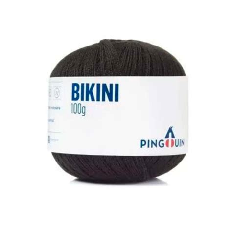 Fio Linha Bikini Pingouin 100g 100 Preto