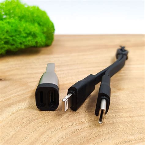 Универсальный кабель с переходником USB Type-C/USB to Lightning XO NB ...
