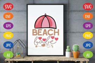 Beach Babe Sticker Svg Graphic By Dreams Store Creative Fabrica