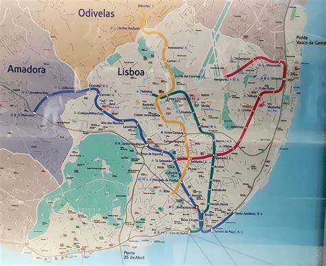 Lisbon Metro Map