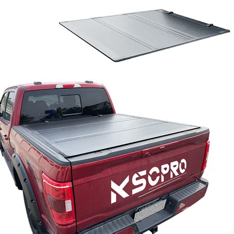 KSCPRO High Quality Hard Tri Fold Low Profile Truck Bed Pickup Tonneau