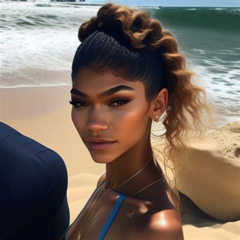 Zendaya In A Bikini At The Beach ARTSMART AI