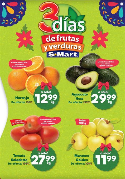 Ofertas S Mart D As De Frutas Y Verduras Del De Noviembre Al De