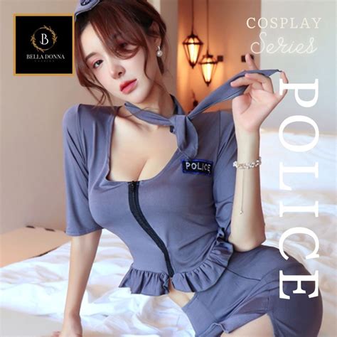 Jual Belladonna Id COD Baju Tidur Wanita Dewasa Lingerie COSPLAY 52 POLICE All Size Costume