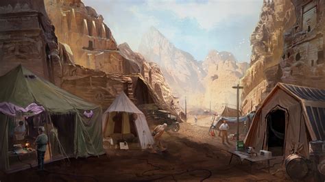 Artstation Environment Researcher Camping