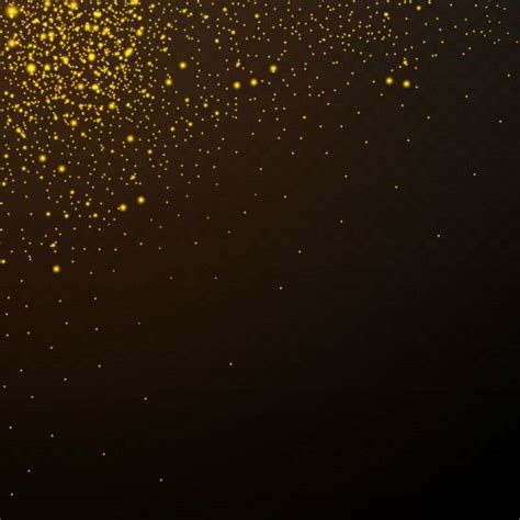 Premium Vector Golden Stars Shine On A Black Background