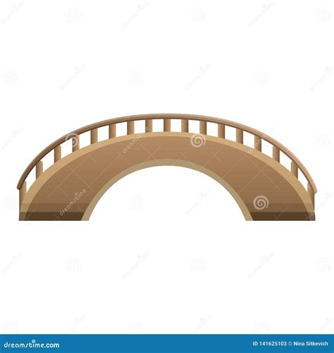 Wood Bridge Icon Cartoon Style Stock Vector Illustration Of Cartoon