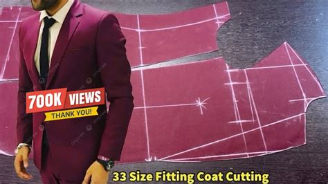 Fitting Coat Cutting How To Coat Cutting 33 Size Coat Cutting Easy