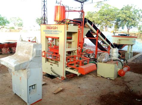 Solid Concrete ENDEAVOUR I Automatic Fly Ash Brick Making Machine 1 Mm