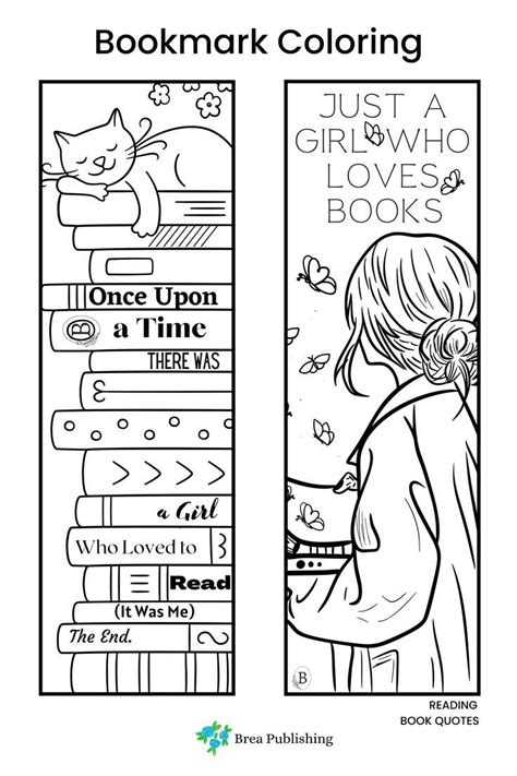 Free Reading Diy Bookmarks Coloring Pages Creative Bookmarks