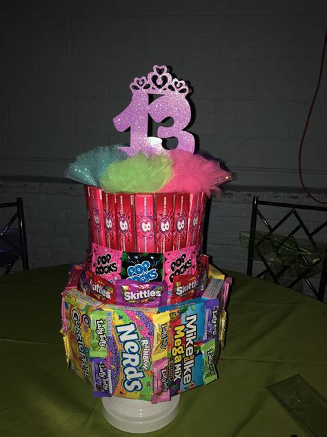 Candy Cake 13th Birthday Party Glow In The Dark Party 13th Birthday