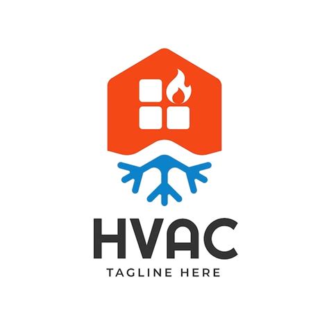 Free Vector Creative Hvac Logo Template