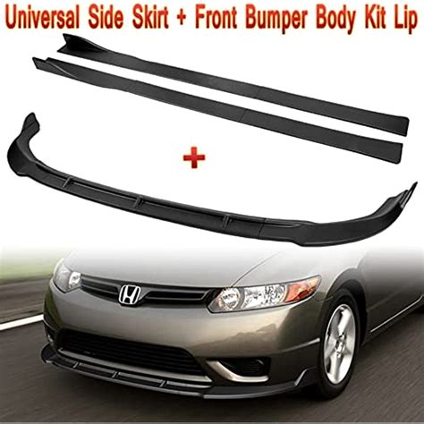 Buy Q1 Tech 9 Piece Front Bumper Body Kit Lip And Side Skirt Extensions