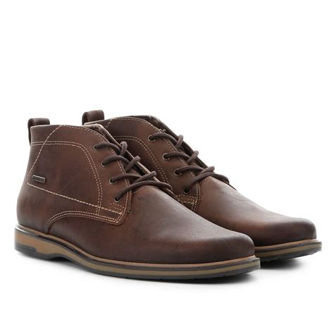 Bota Couro Coturno Pegada Masculina Café Zattini