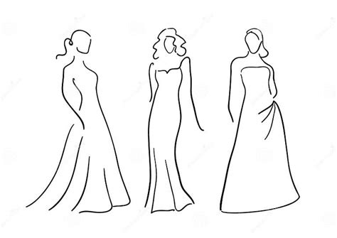 Evening Dresses Stock Vector Illustration Of Glamour 24372767